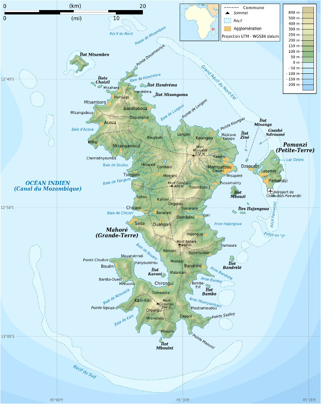 Carte de Mayotte